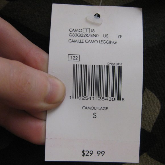 NWT Guess logo striped camo leggings S small - Picture 6 of 6